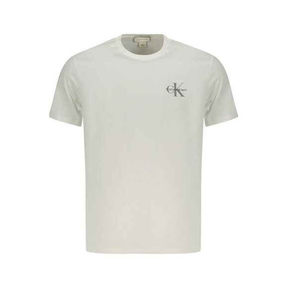 Calvin Klein White Cotton Men Men's T-Shirt
